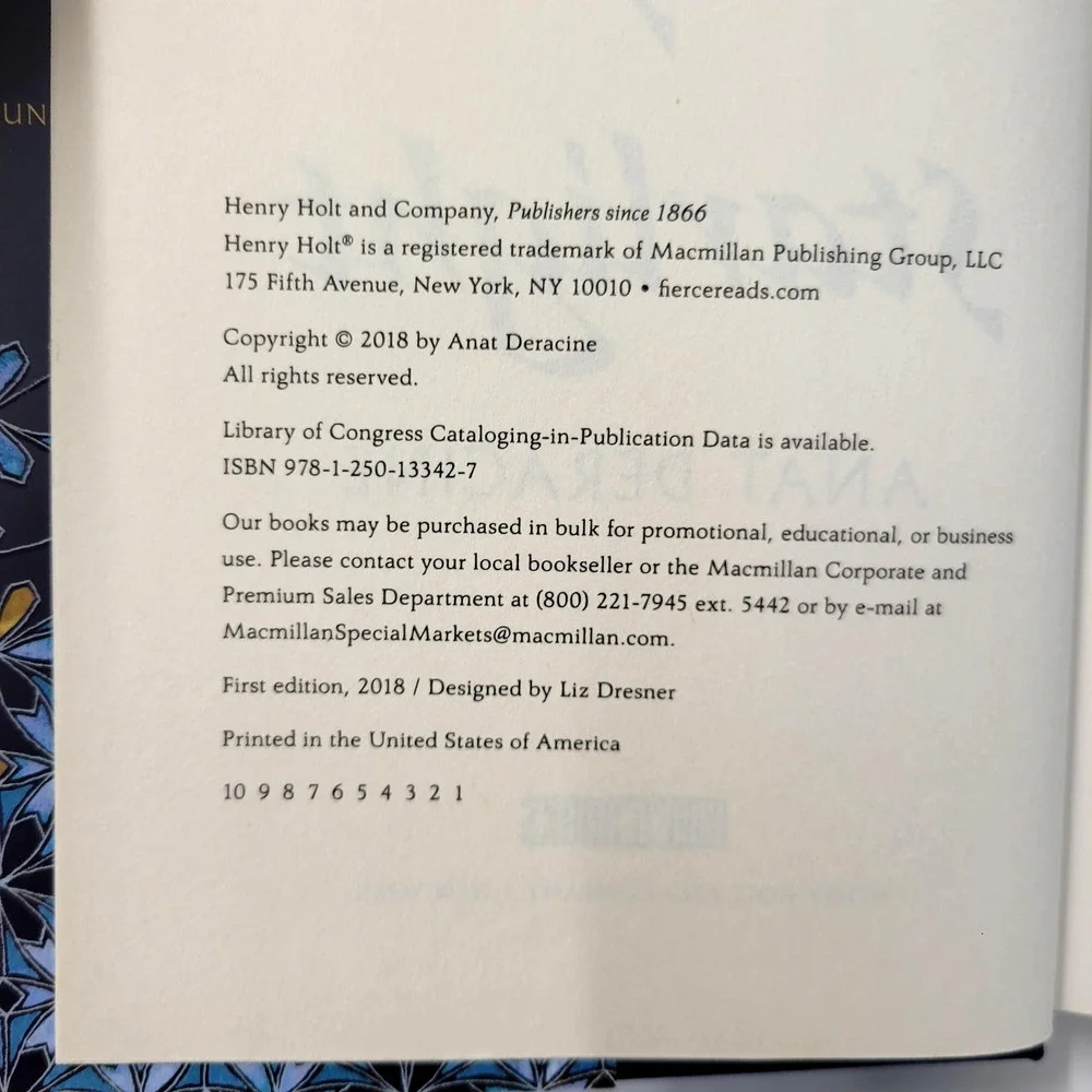 Driving by Starlight Anat Deracine Hardcover First Edition 2018 YA‎ Novel Book